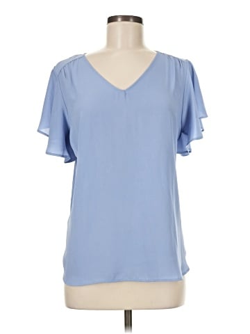 Ann Taylor LOFT Outlet Short Sleeve Blouse (view 1)