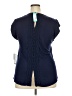 Daniel Rainn 100% Rayon Blue Short Sleeve Blouse Size XXL - photo 2