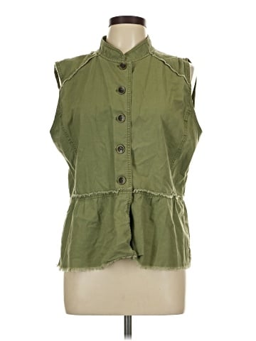 Caslon Sleeveless Button-Down Shirt (view 1)