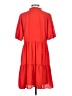 MSK 100% Polyester Solid Red Casual Dress Size S - photo 2