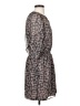 Express Animal Print Gray Casual Dress Size S - photo 4