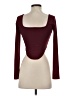 REORIA Burgundy Long Sleeve Top Size S - photo 2