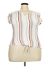 Iz Byer 100% Rayon White Short Sleeve Top Size XXL - photo 1