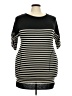 Max Studio Stripes Black Casual Dress Size XXL (estimated) - photo 1