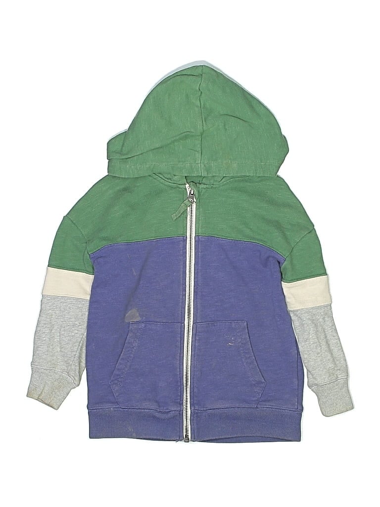 Pre-owned Boden Kids' Zip Up Hoodie In Blue