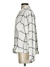 Mud Pie 100% Viscose Plaid Ivory Long Sleeve Blouse Size S - photo 5