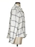 Mud Pie 100% Viscose Plaid Ivory Long Sleeve Blouse Size S - photo 4