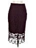 Bar III 100% Polyester Burgundy Formal Skirt Size M - photo 1