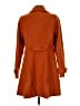 ModCloth 100% Polyester Orange Coat Size M - photo 2