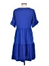 Unbranded Solid Blue Casual Dress Size S - photo 2