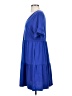 Unbranded Solid Blue Casual Dress Size S - photo 5