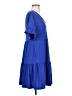 Unbranded Solid Blue Casual Dress Size S - photo 4