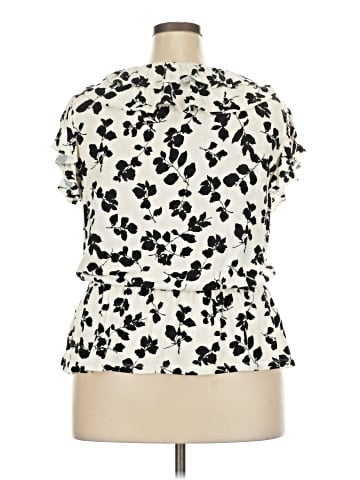 Lauren by Ralph Lauren Short Sleeve Blouse (view 2)