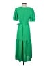 DKNY 100% Polyester Green Casual Dress Size 4 - photo 2