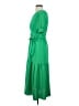 DKNY 100% Polyester Green Casual Dress Size 4 - photo 5