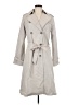 Garnet Hill Gray Trenchcoat Size 6 - photo 1