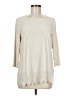 Chico's Solid Ivory Casual Dress Size Med (1) - photo 1