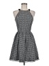 Aqua Polka Dots Gray Cocktail Dress Size M - photo 1