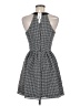 Aqua Polka Dots Gray Cocktail Dress Size M - photo 2