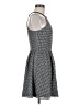 Aqua Polka Dots Gray Cocktail Dress Size M - photo 4