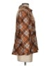 Absolutely Famous Argyle Brown Long Sleeve Blouse Size S - photo 4