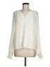 Lands' End 100% Polyester Ivory Long Sleeve Blouse Size M - photo 1