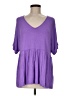 Assorted Brands Purple 3/4 Sleeve Blouse Size M - photo 1