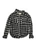 Mossimo Supply Co. 100% Rayon Tweed Black White Long Sleeve Button-Down Shirt Size M (kids) - photo 1
