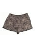 Angie 100% Rayon Animal Print Brown Shorts Size L - photo 1