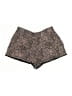 Angie 100% Rayon Animal Print Brown Shorts Size L - photo 2