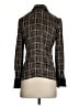 Reiss 100% Silk Tweed Black Long Sleeve Silk Top Size 2 - photo 2
