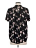 Sienna Sky 100% Polyester Floral Black Short Sleeve Blouse Size M - photo 2