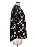 Sienna Sky 100% Polyester Floral Black Short Sleeve Blouse Size M - photo 4