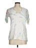 Chrysanthemum Tie-dye White Short Sleeve T-Shirt Size M - photo 1