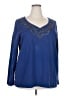 Venezia Blue Long Sleeve Blouse Size 22 - 24 Plus - photo 1