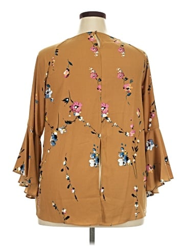 LC Lauren Conrad 3/4 Sleeve Blouse (view 2)