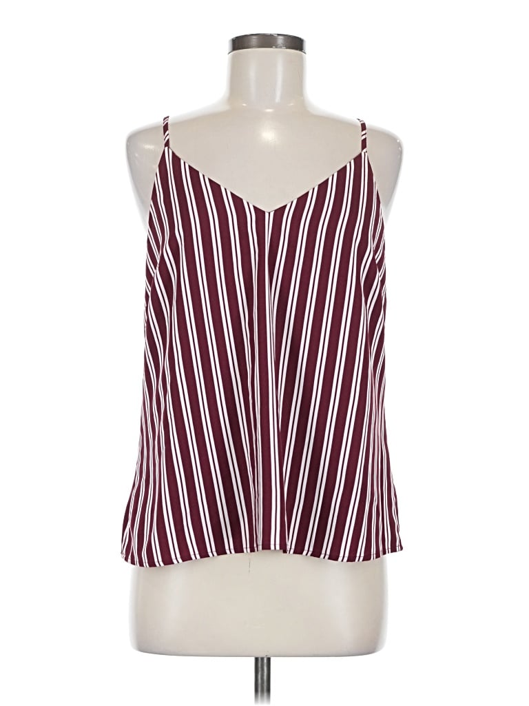 Pre-owned A New Day Sleeveless Blouse In Burgundy