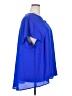 Torrid 100% Polyester Blue Short Sleeve Blouse Size 4X Plus (4) - photo 4