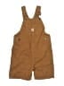 Carhartt 100% Cotton Brown Overalls Size 4T - photo 1