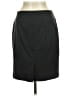 Ellen Tracy Solid Gray Black Casual Skirt Size M - photo 2