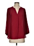 NYDJ 100% Polyester Burgundy 3/4 Sleeve Blouse Size S - photo 1