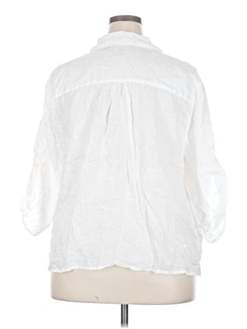 INC International Concepts 3/4 Sleeve Button-Down Shirt (view 2)