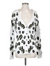 CAbi Animal Print Silver Pullover Sweater Size S - photo 1