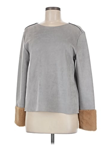 Zara W&B Collection Long Sleeve Top (view 1)