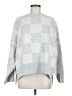 Moon & Madison Checkered-gingham Silver Pullover Sweater Size M - photo 1
