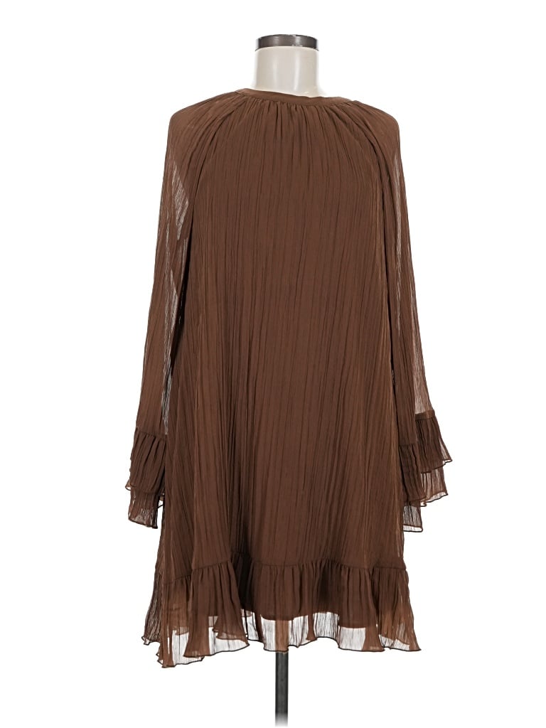 Pre-owned Time And Tru Cocktail Dress In Brown