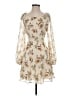 Sachin + Babi 100% Polyester Floral Ivory Cocktail Dress Size 0 - photo 1