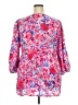 Haptics 100% Polyester Pink 3/4 Sleeve Blouse Size 2X - photo 2
