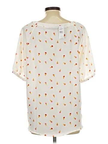 Ann Taylor LOFT Outlet Short Sleeve Blouse (view 2)