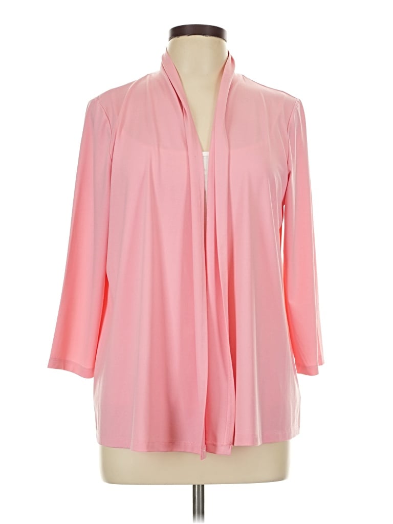 Pre-owned Bob Mackie 3/4 Sleeve Blouse In Pink